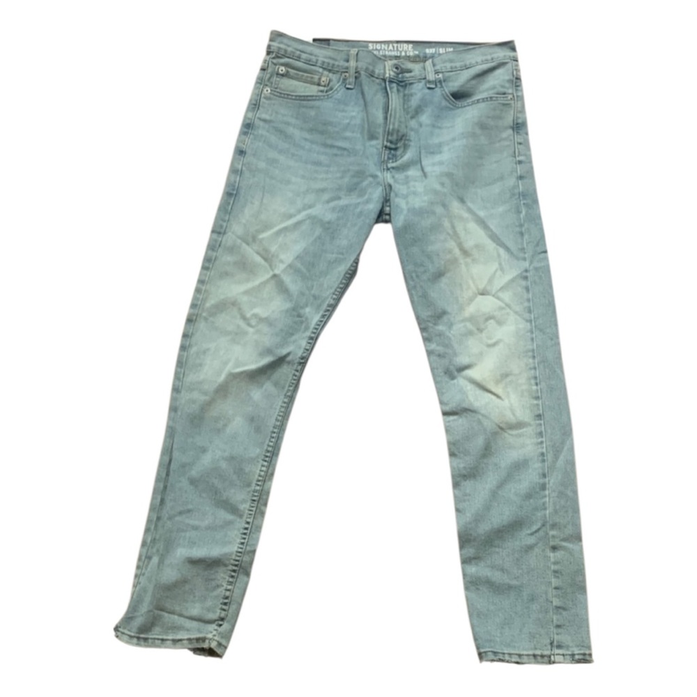 Levi Signature Men's Straight‎ Jeans in Light Blue Wash S37 32x32